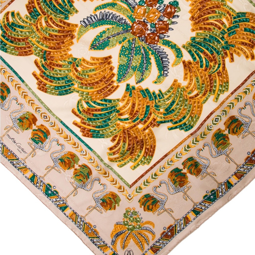 Cartier silk scarf NWOT - Picture 2 of 4